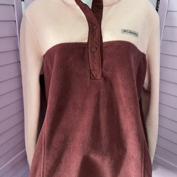 Columbia Rich Brown Fleece Jacket - Picture 1 of 3